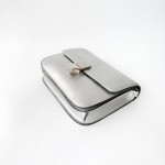 Celine Classic Box Bag in Silver Calfskin